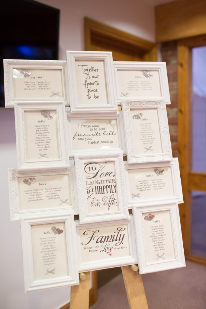 wedding scenes, table plan, Westerham golf club